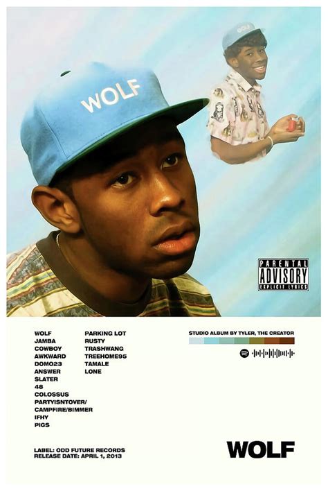 wolf poster tyler|Wolf Poster Tyler the Creator